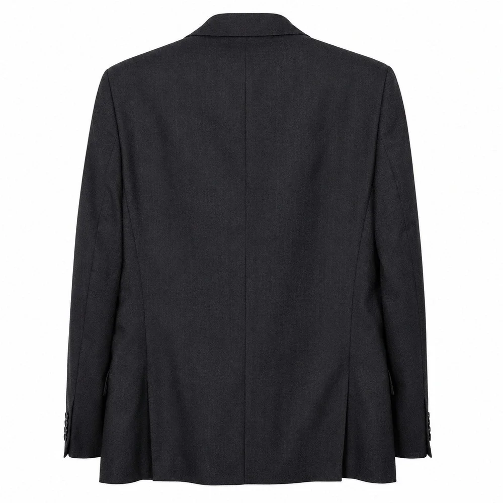 Gucci Blazer Jacket Mens Large EU 50 Charcoal Grey Wool Mohair Designer Suit